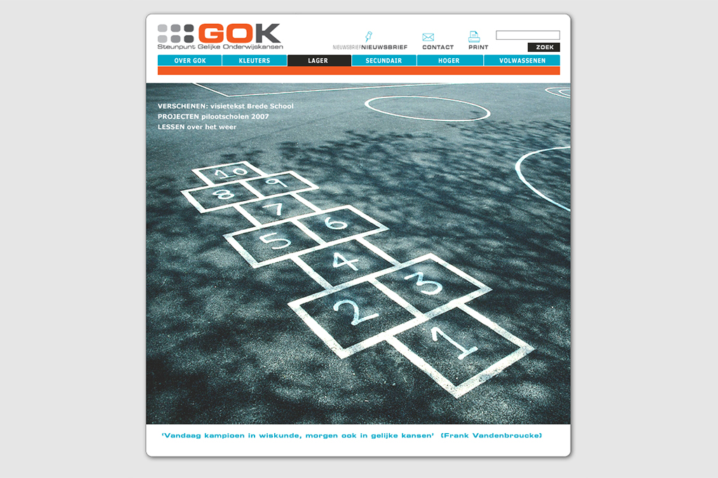 webdesign steunpunt GOK